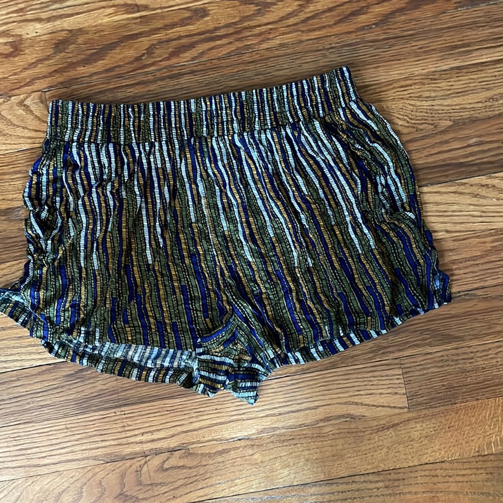 Mardi Gras colored shorts